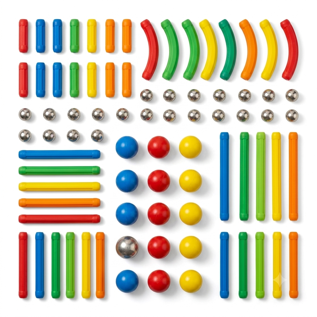 Magnetic Construction Set (42 Pieces)