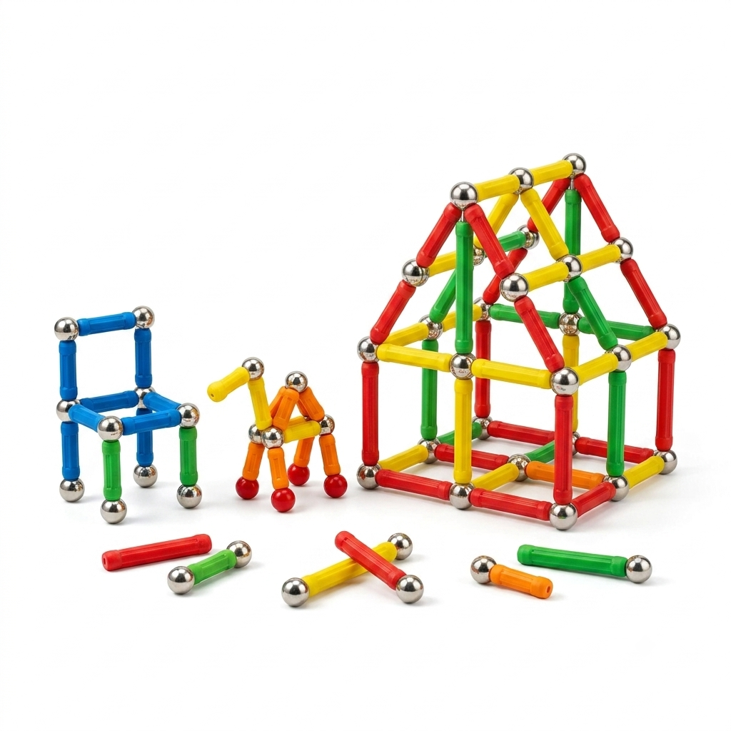 Magnetic Construction Set (42 Pieces)