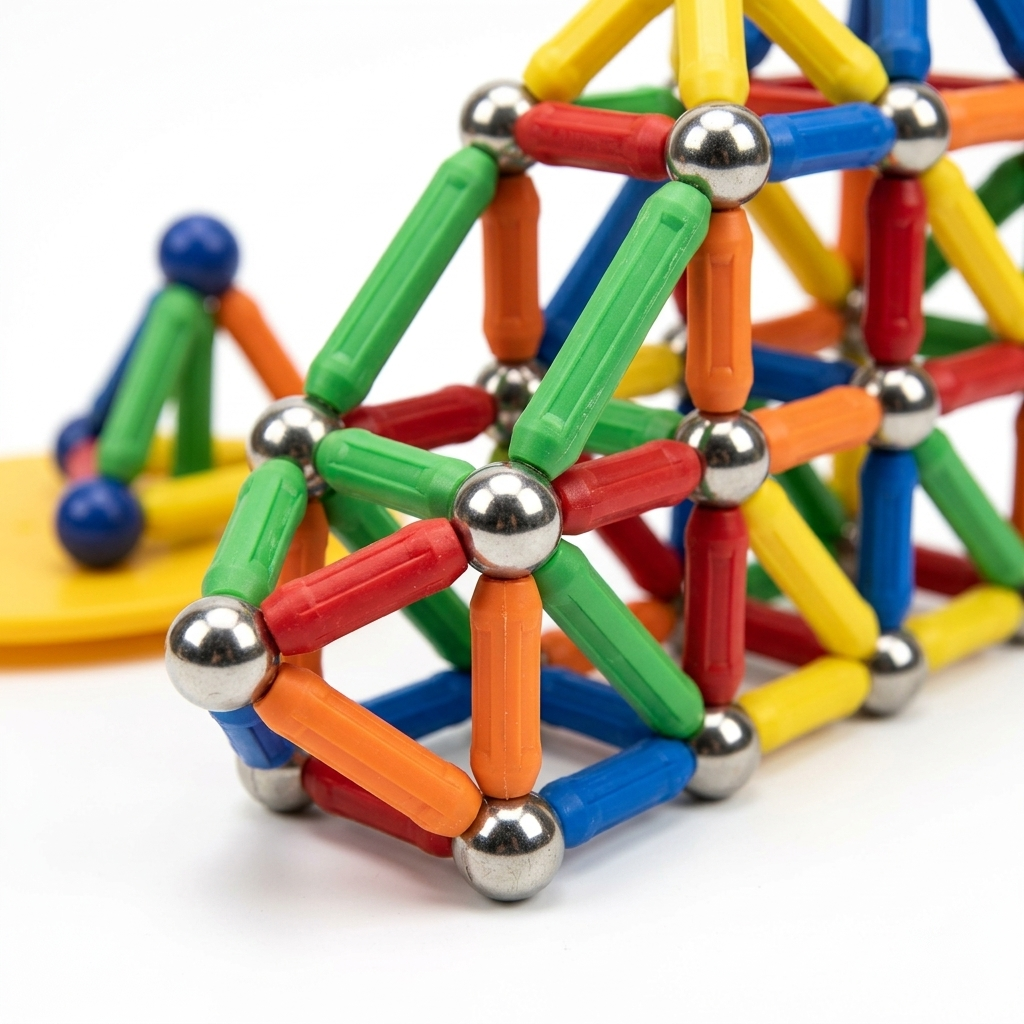 Magnetic Construction Set (64 Pieces)