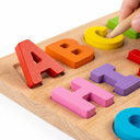 Wooden Alphabet Puzzle Board for Kids – Educational ABC Capital Letters Learning Toy