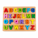 Wooden Alphabet Puzzle Board for Kids – Educational ABC Capital Letters Learning Toy