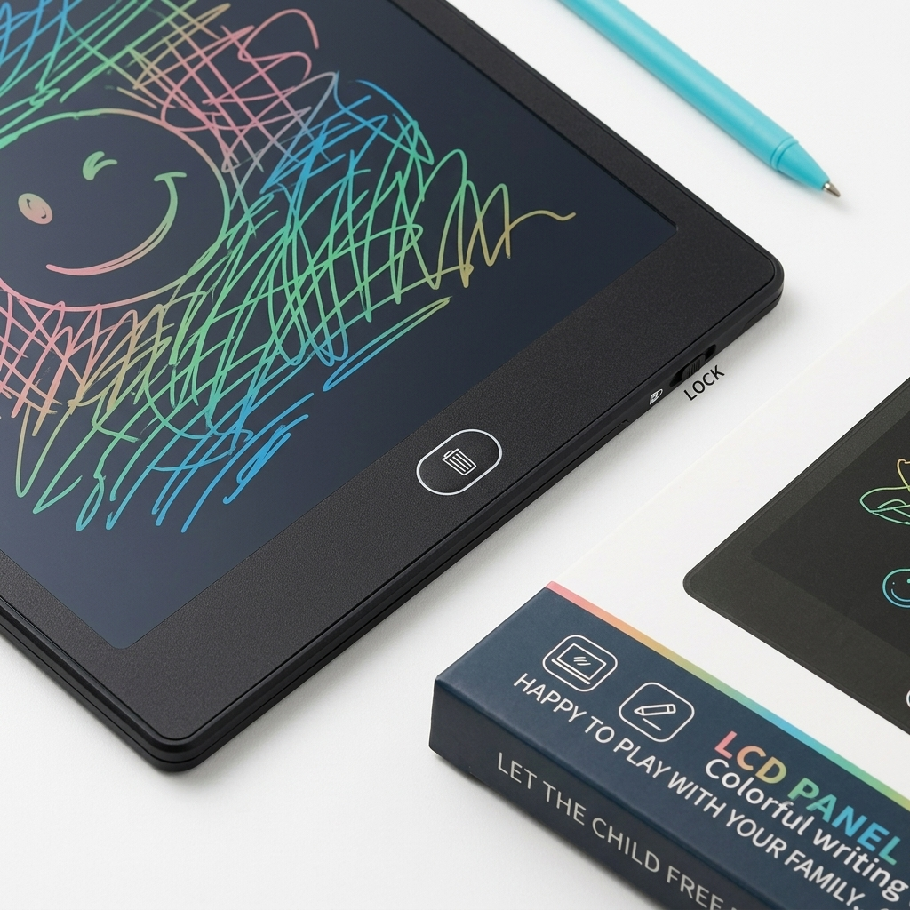 Multi-Color 16-Inch LCD Writing Tablet: Portable Doodle Pad, Digital Sketchpad, and Memo Board with Stylus - Perfect for Kids & Adults - (Environmentally Friendly)