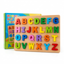 Wooden Alphabet Puzzle Board for Kids – Educational ABC Capital Letters Learning Toy